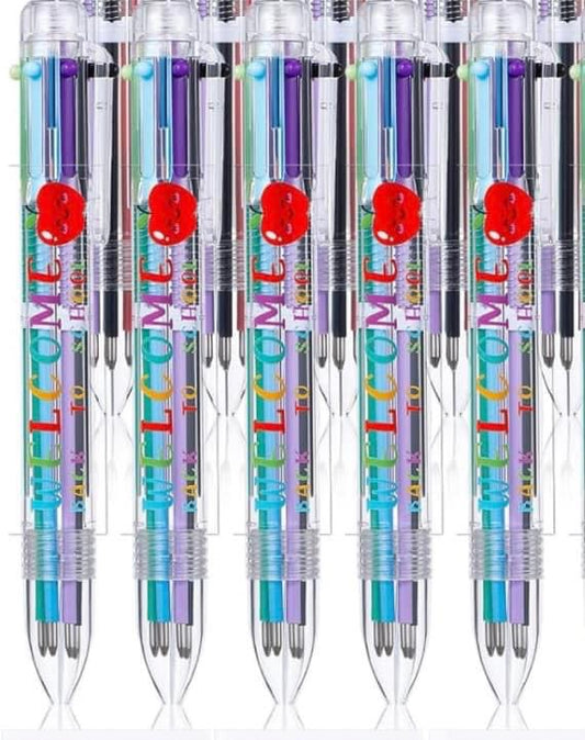 Welcome Back To School Multi Colored Click Pen