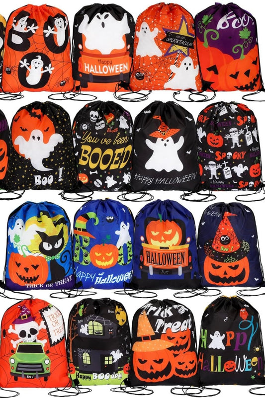 Random Halloween Trick Or Treat Drawstring Bag