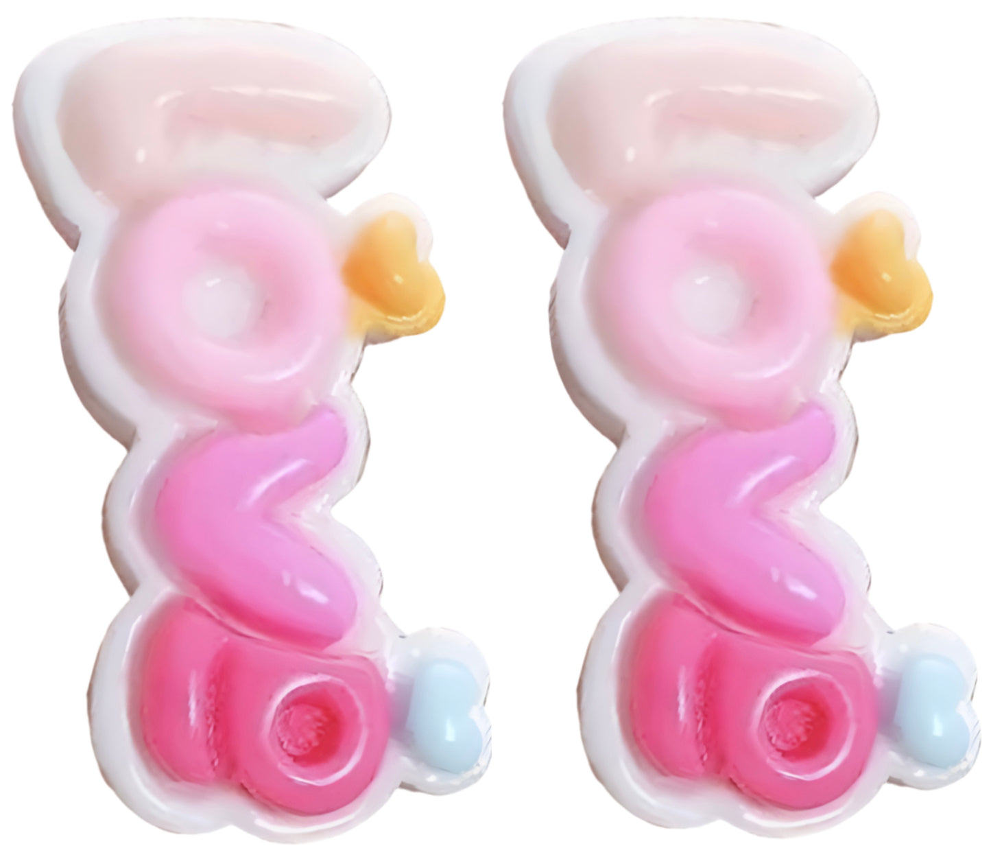 Valentine 2024 Resin Stud Earrings