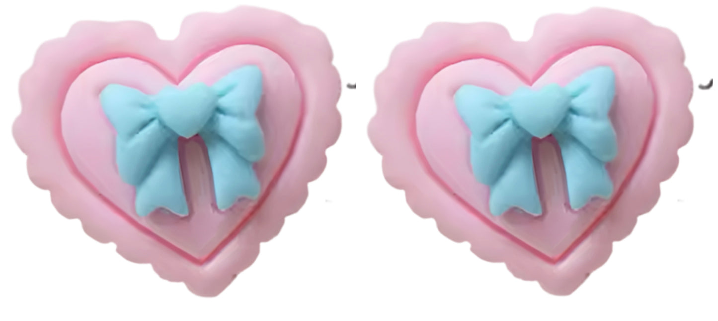 Valentine 2024 Resin Stud Earrings