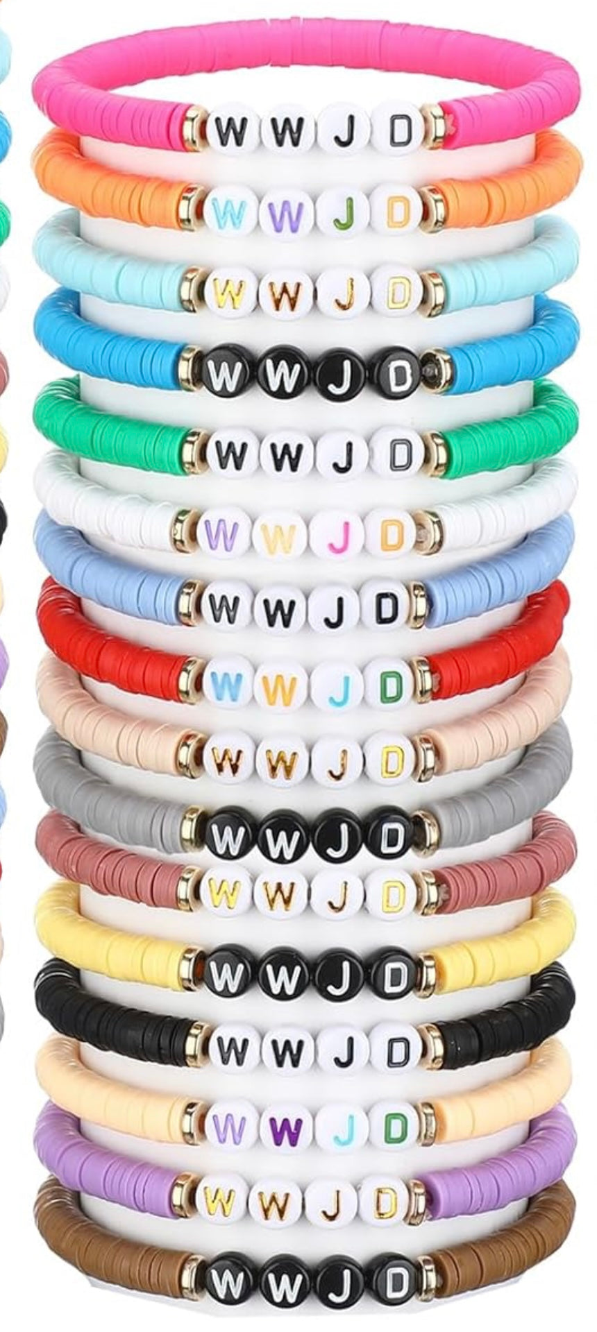 WWJD Beaded Friendship Bracelet