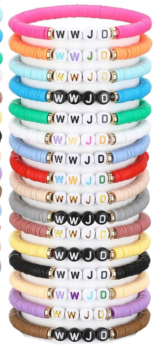 WWJD Beaded Friendship Bracelet