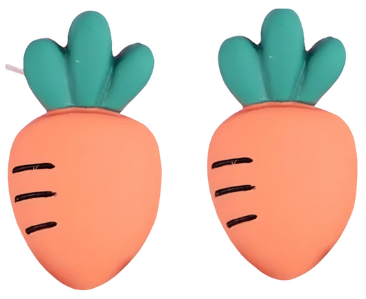 MINI PREORDER Carrot RESIN STUD EARRINGS