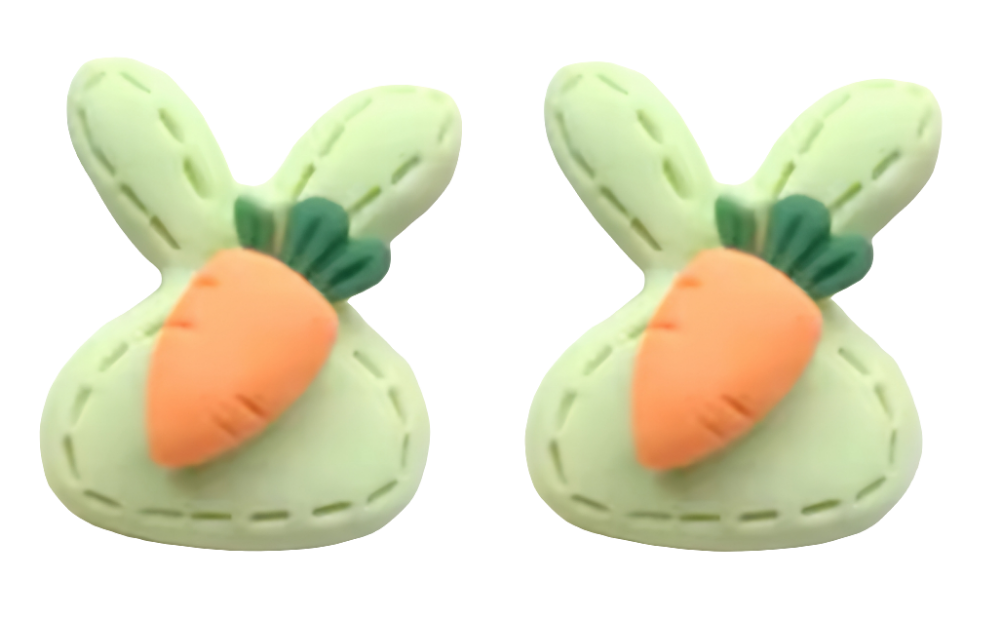 MINI PREORDER Polka Dot Carrot RESIN STUD EARRINGS