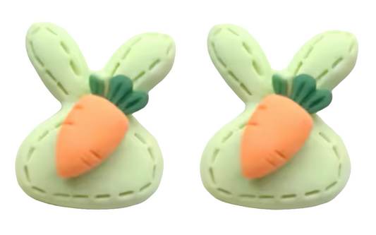 MINI PREORDER Polka Dot Carrot RESIN STUD EARRINGS