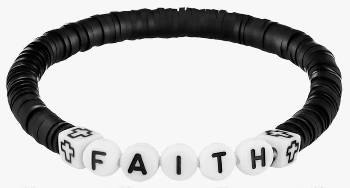 Faith Cross Beaded Friendship Bracelet