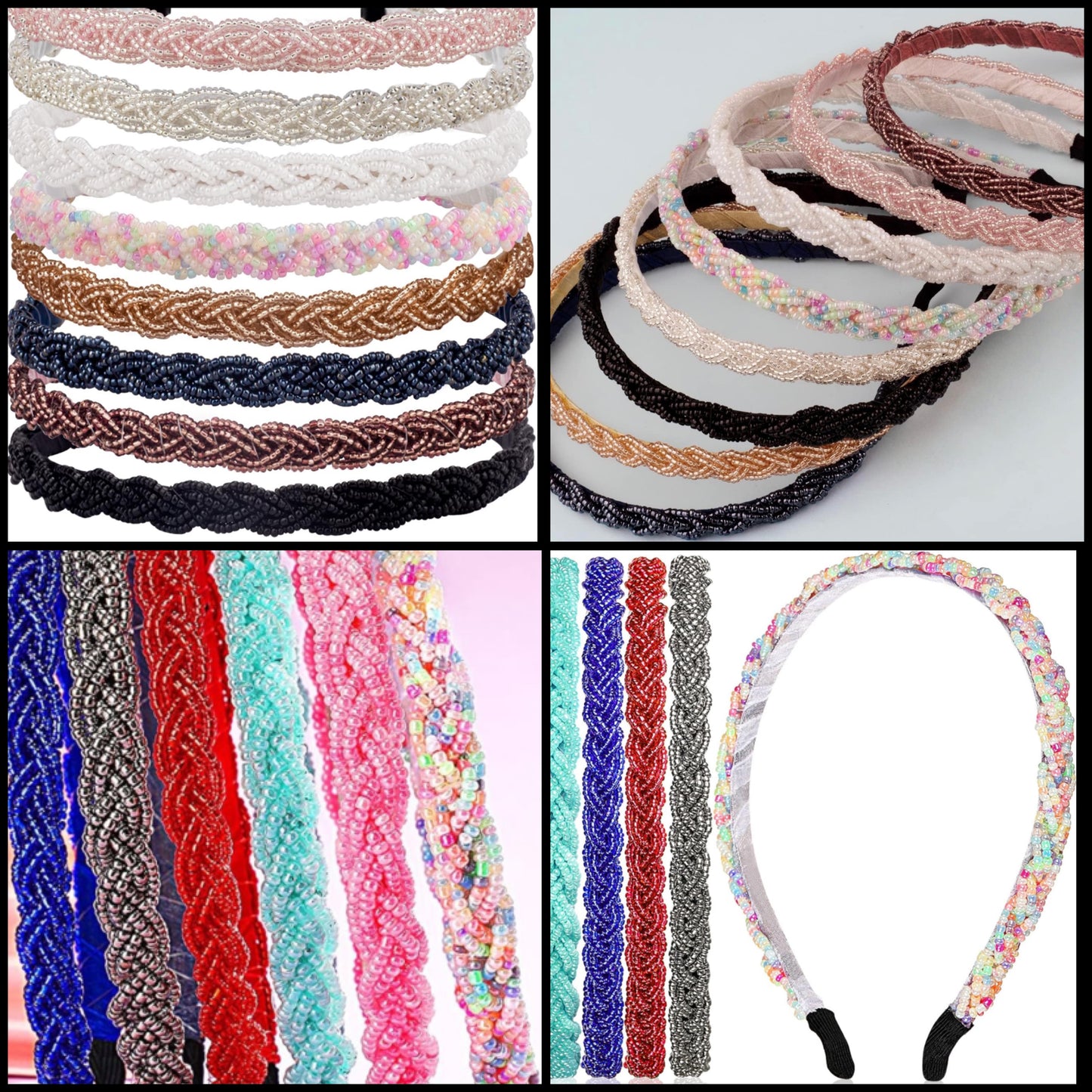 Random Woven Beaded Headbands