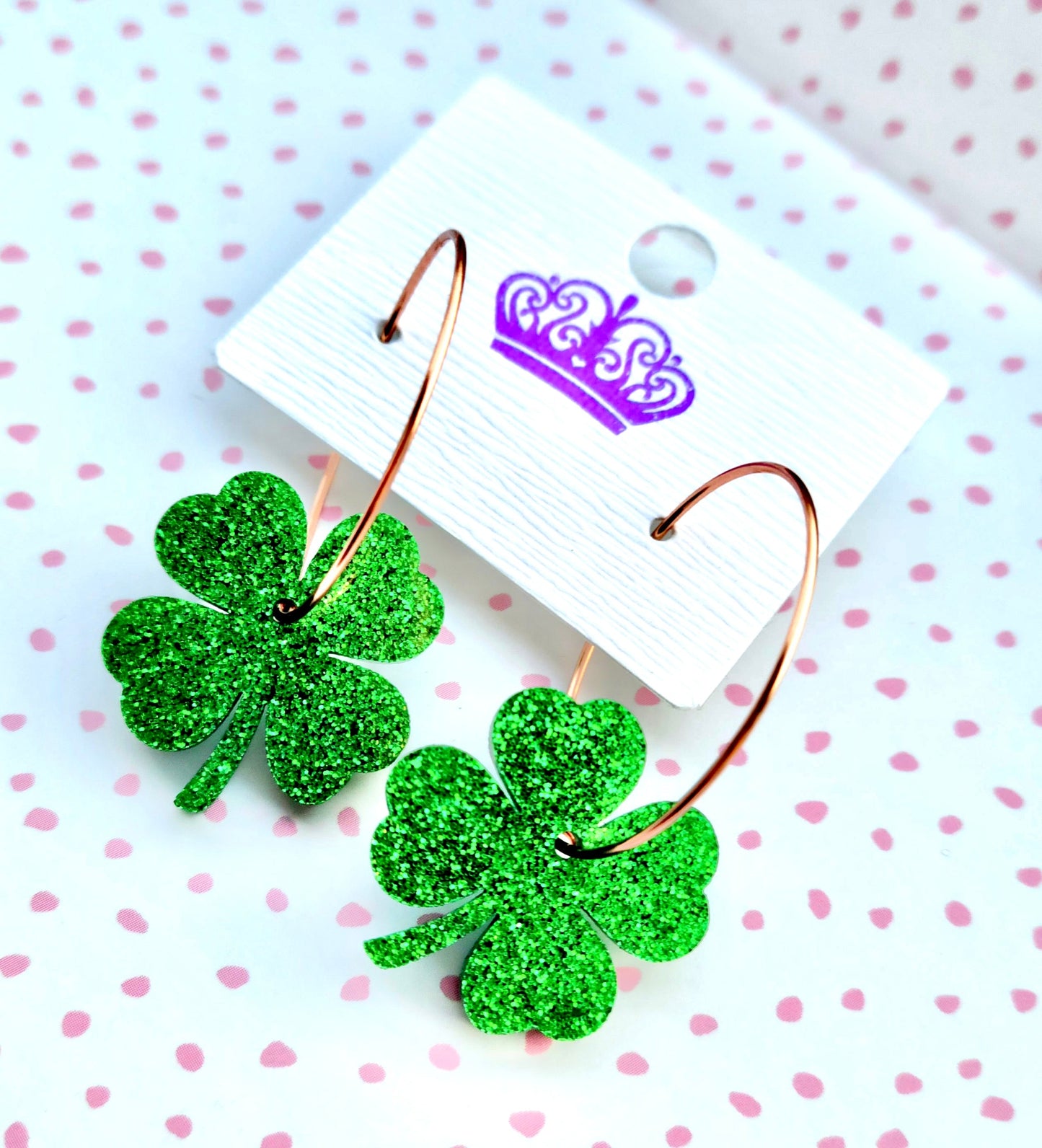 PREORDER FOUR LEAF CLOVER Acrylic Earrings