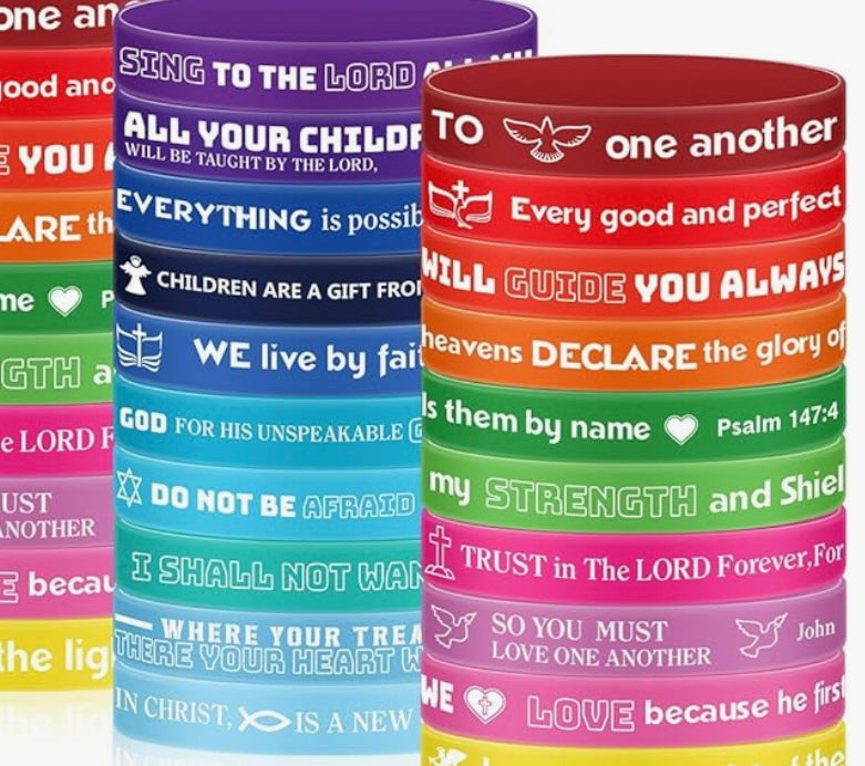 Random Bible Verse Silicone Bracelet