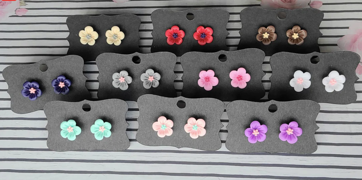 Random- 14 MM BLOSSOM Flower Earrings