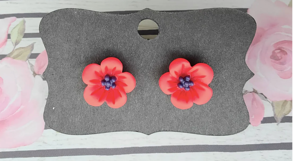 Random- 14 MM BLOSSOM Flower Earrings