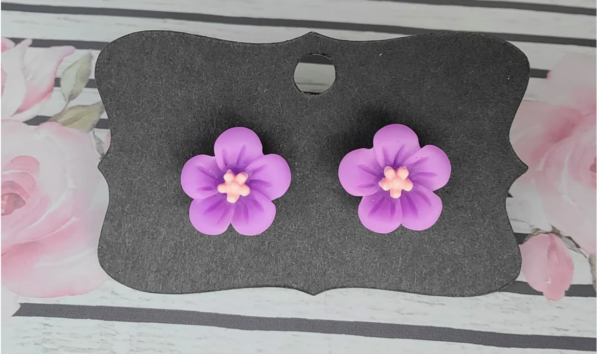 Random- 14 MM BLOSSOM Flower Earrings