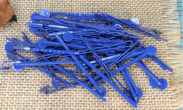 8 mm Pad Bobby Pins- 10 Pack.