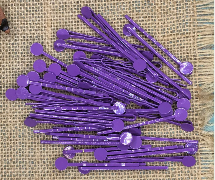 8 mm Pad Bobby Pins- 10 Pack.