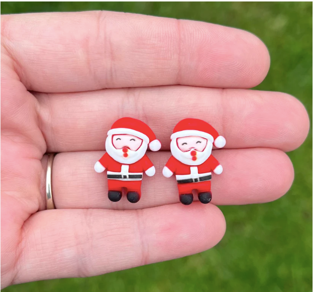 Christmas Resin Stud Earrings