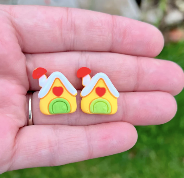 Christmas Resin Stud Earrings