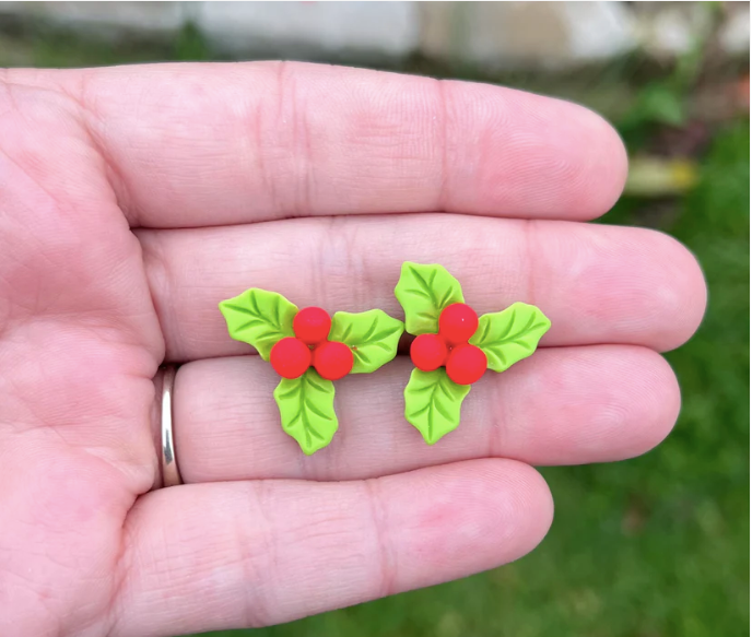 Christmas Resin Stud Earrings