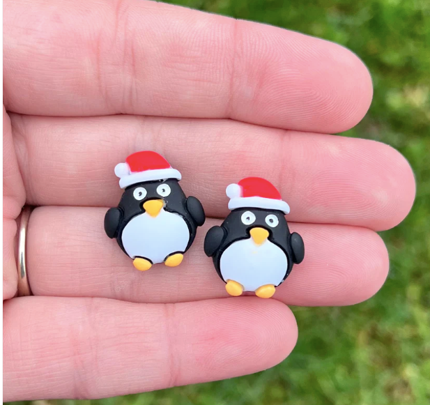 Christmas Resin Stud Earrings