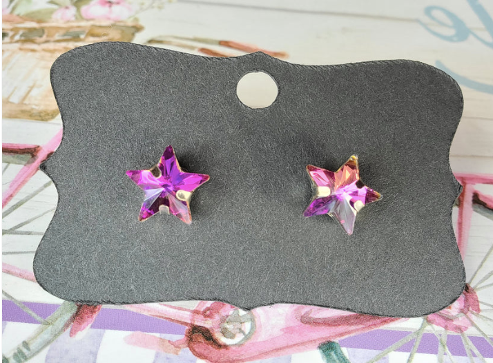 FOURTH OF JULY RHINESTONE STAR Stud Earrings