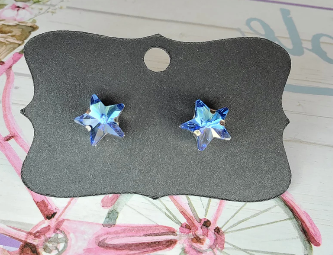 FOURTH OF JULY RHINESTONE STAR Stud Earrings