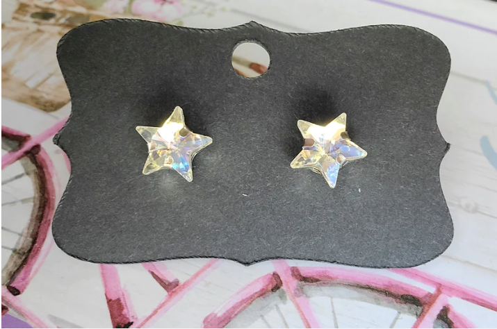 FOURTH OF JULY RHINESTONE STAR Stud Earrings