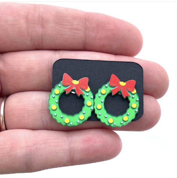 Christmas Stud Acrylic Earrings