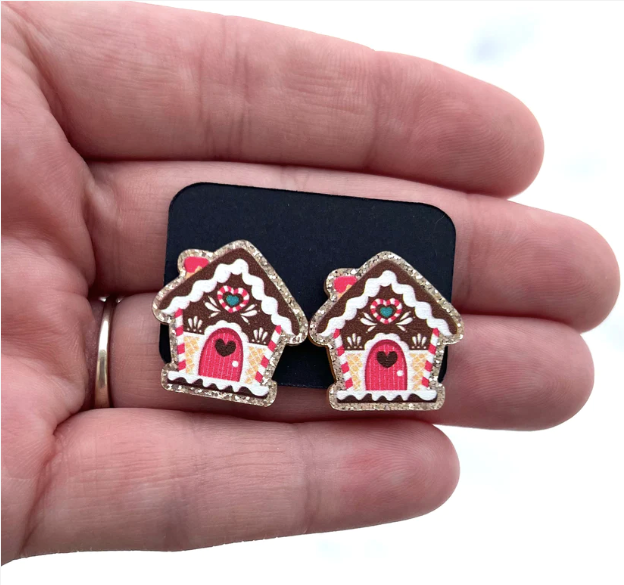 Christmas Stud Acrylic Earrings