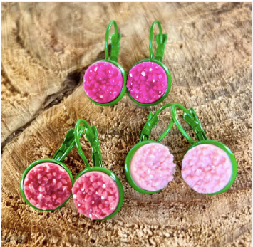 FLOWER FIELDS DANGLE EARRINGS