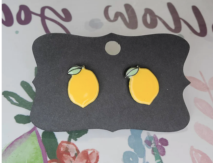 Fruit Resin Earrings