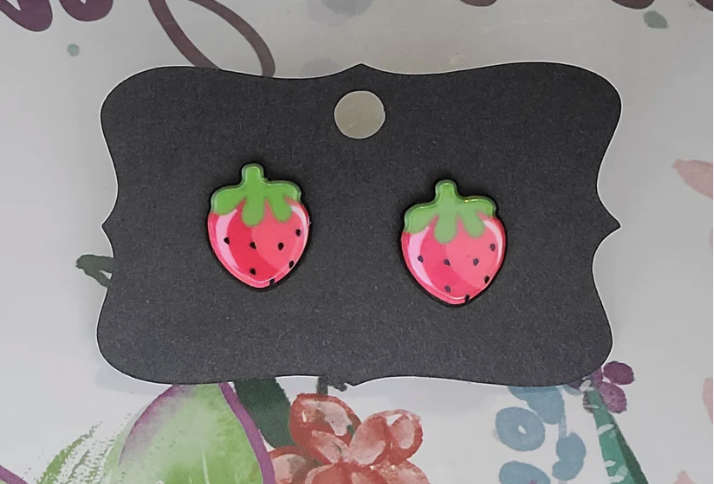 Fruit Resin Earrings