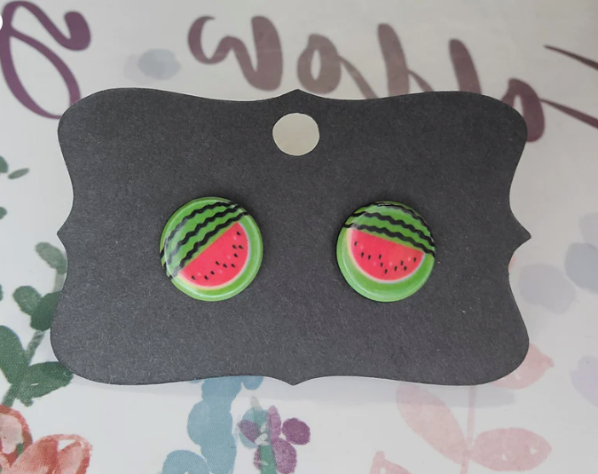 Fruit Resin Earrings