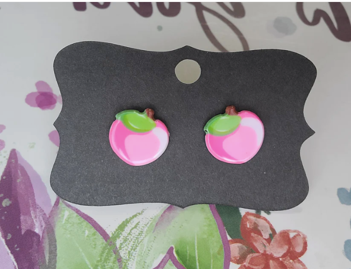 Fruit Resin Earrings