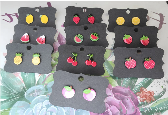 Fruit Resin Earrings