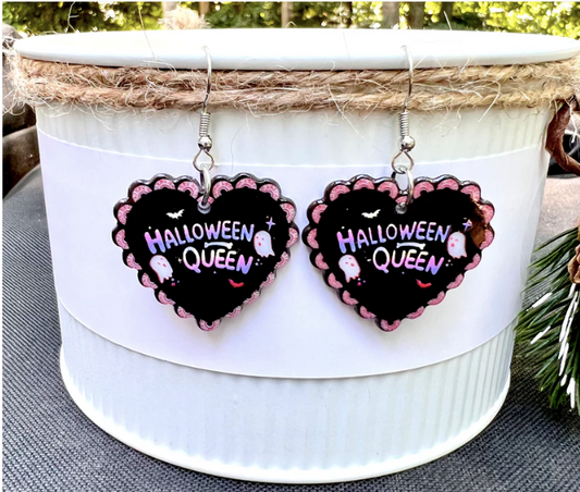 Halloween Queen Acrylic Earrings