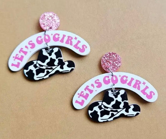 Let’s Go Girls Cowgirl #2 Acrylic Earrings