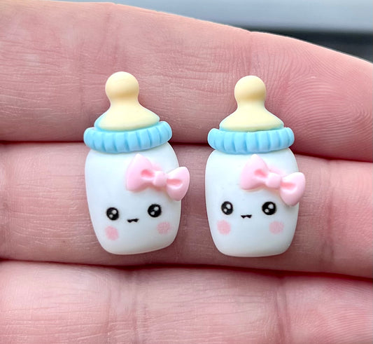 Baby Bottle Resin Stud Earrings