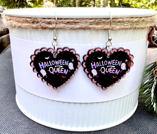 Halloween Queen Acrylic Earrings