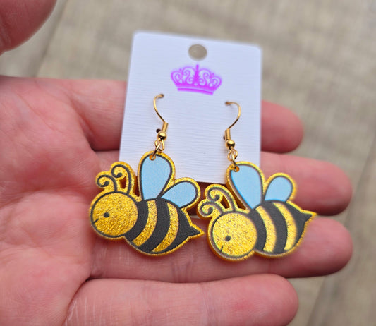 Flying Bee Earrings