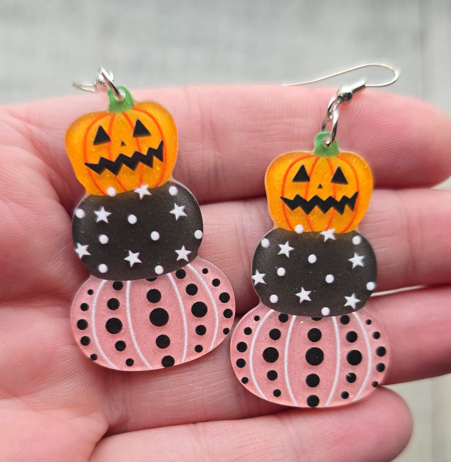 Three Pumpkin Earrings