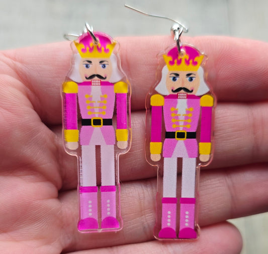 Pink NutCracker Earrings