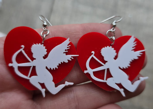 Cupid Heart Earrings