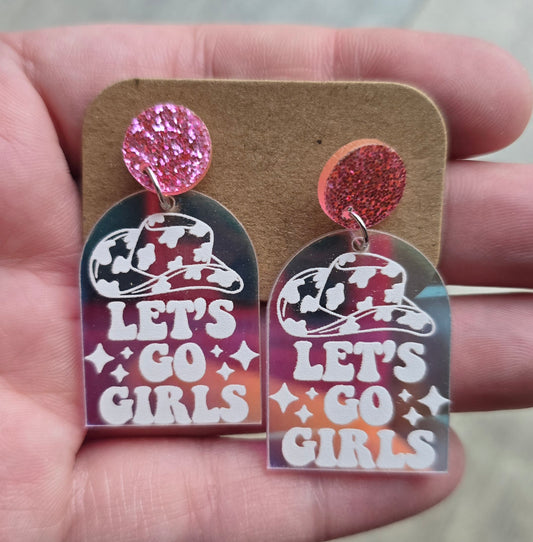 Lets Go Girls Iridescent Earrings