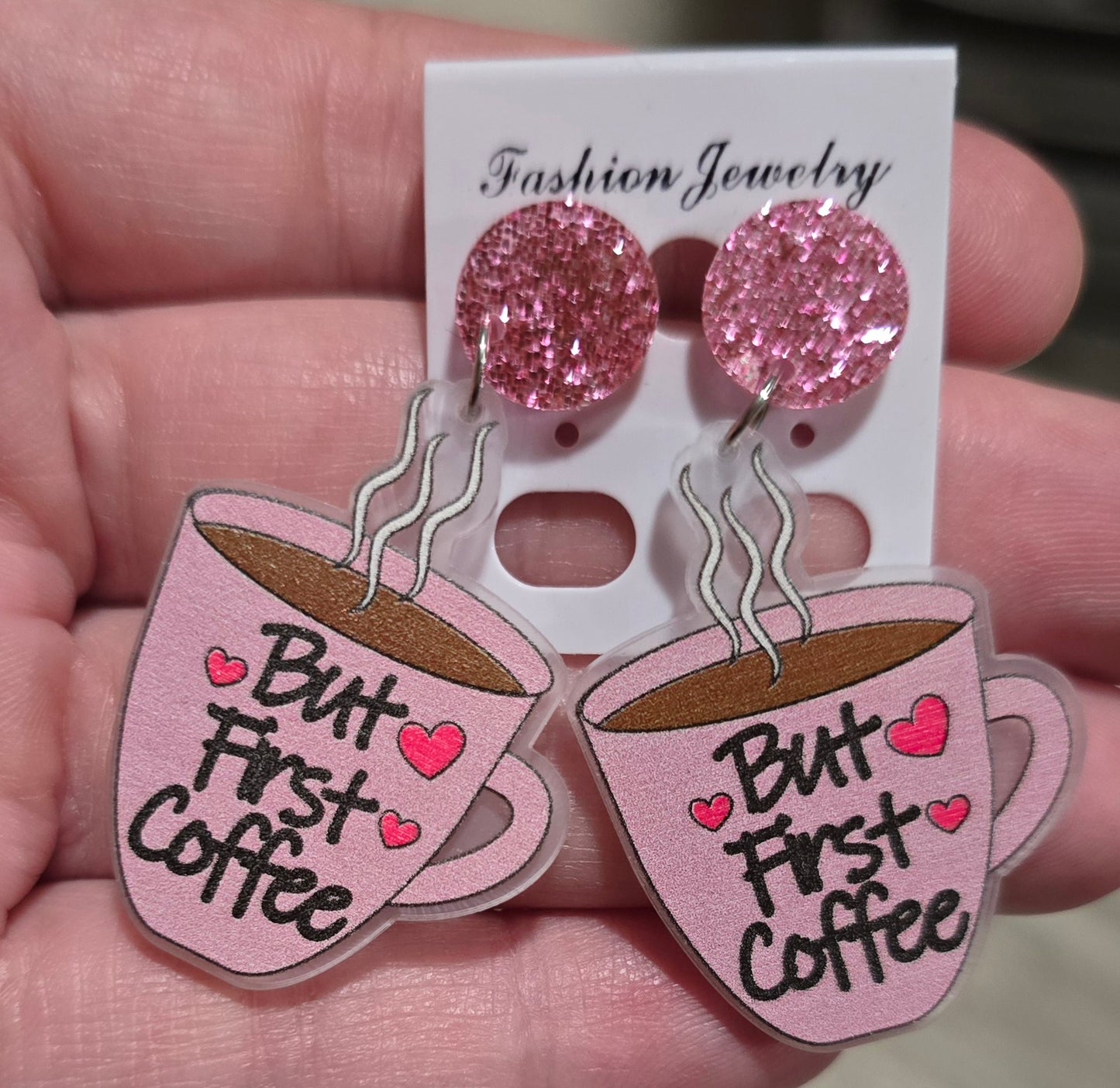 But First Coffee Earrings