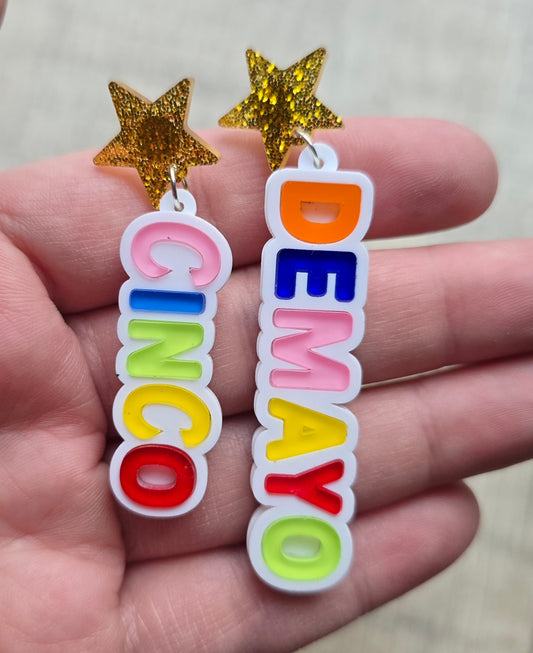 Star Cinco De Mayo Earrings