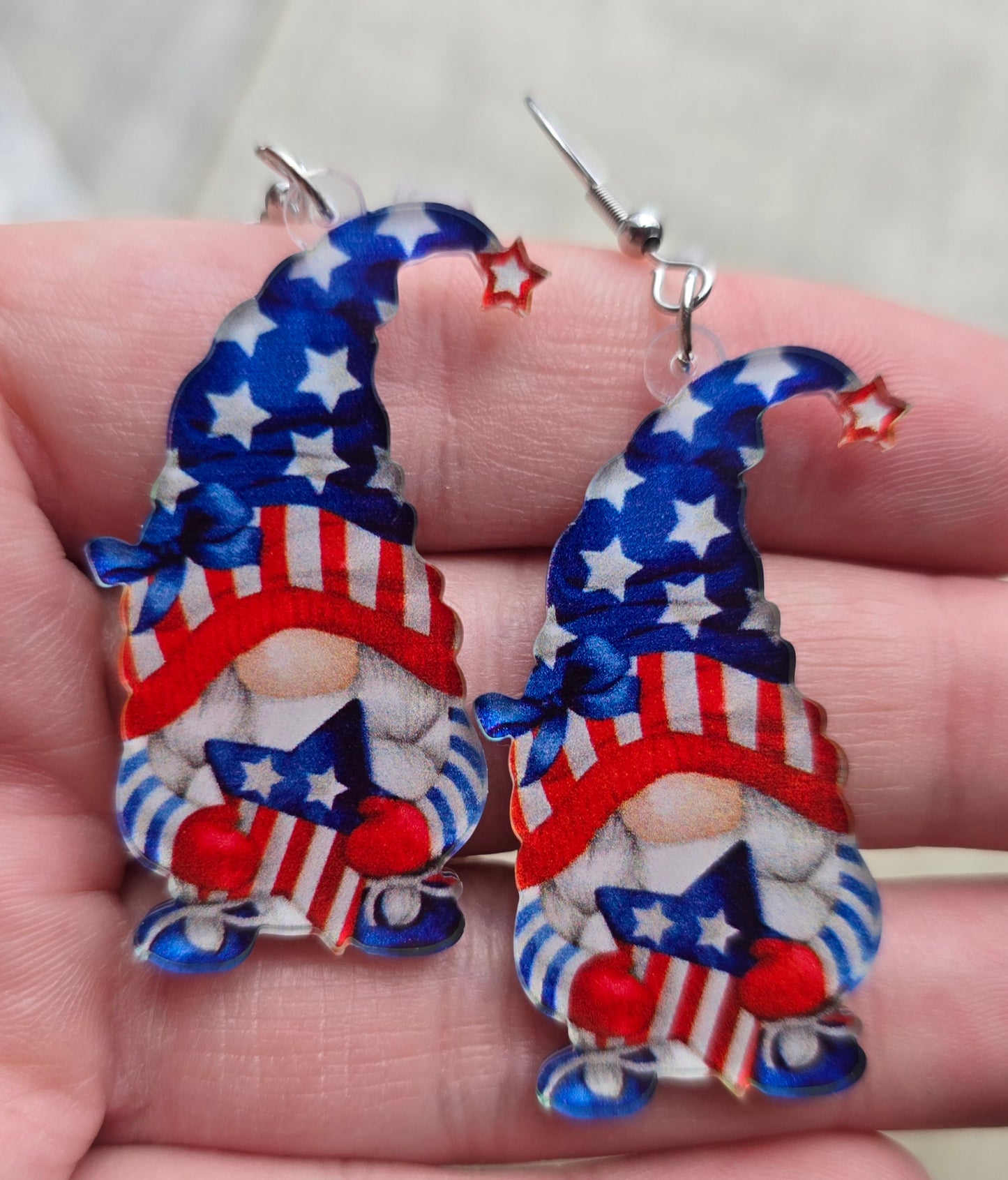 USA Gnome Earrings