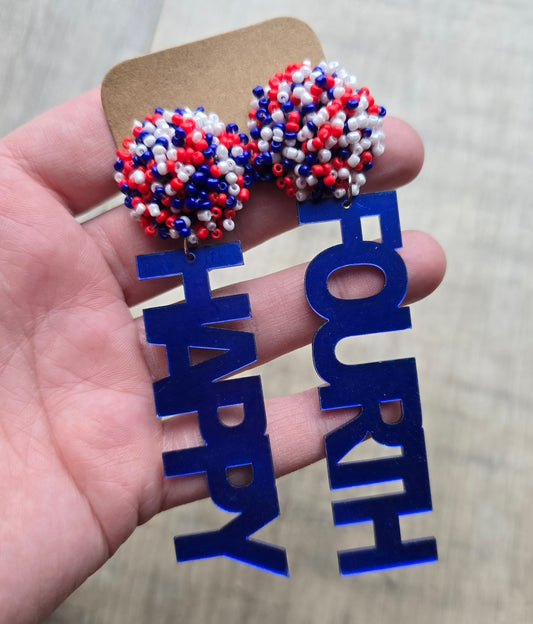 Happy Fourth Earrings