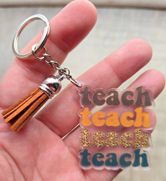 Teach Keychain