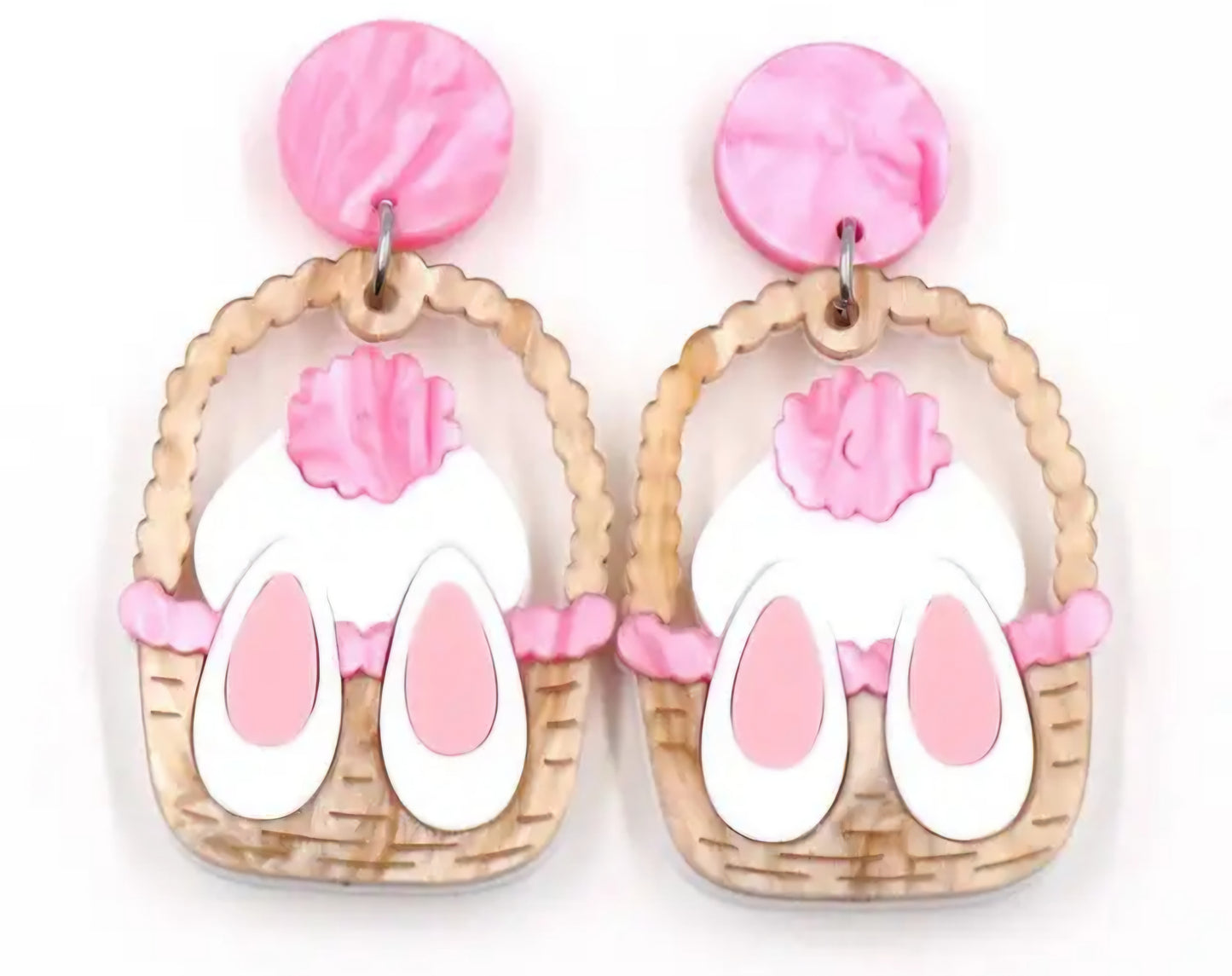 MINI PREORDER EASTER BUNNY ACRYLIC STUD EARRINGS