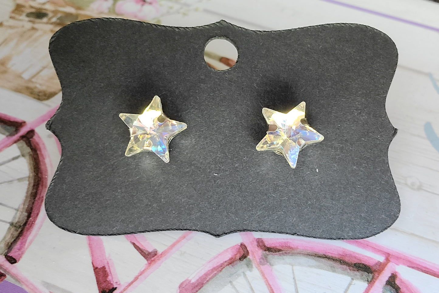 FOURTH OF JULY RHINESTONE STAR Earrings