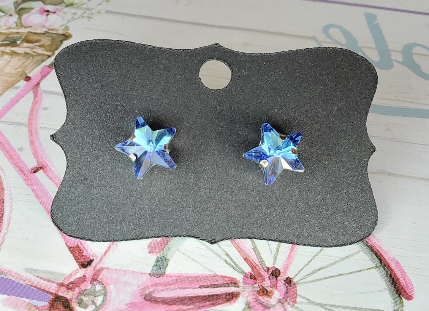 FOURTH OF JULY RHINESTONE STAR Earrings